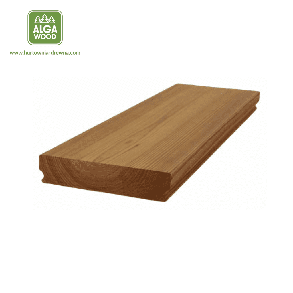 Lame de terrasse Thermo Sosna SMOOTH 26×140 BROfix classe AB – pose cachée