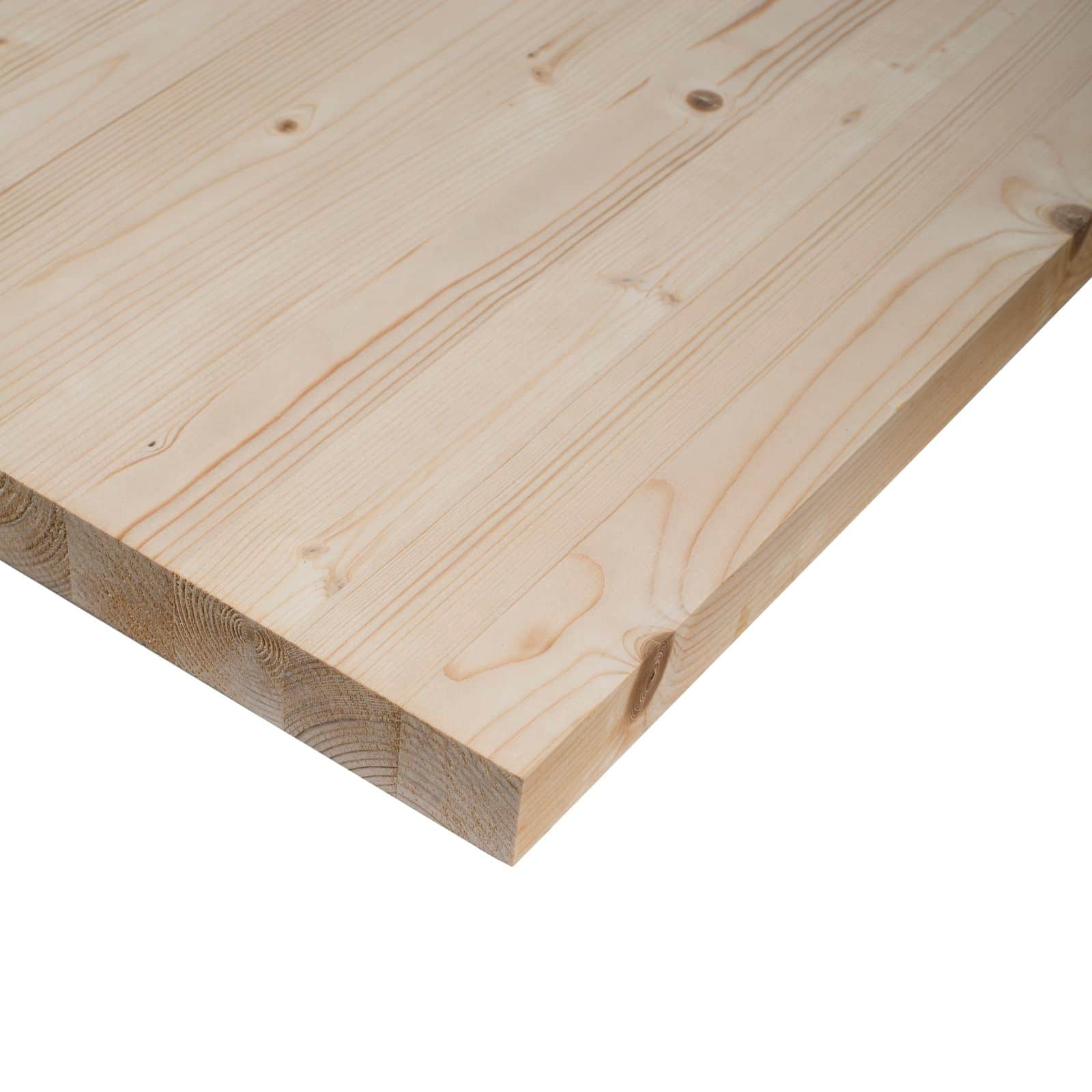 Comptoir Epicéa 40×400/Plaque Collée, classe RUSTIQUE – AlgaWood