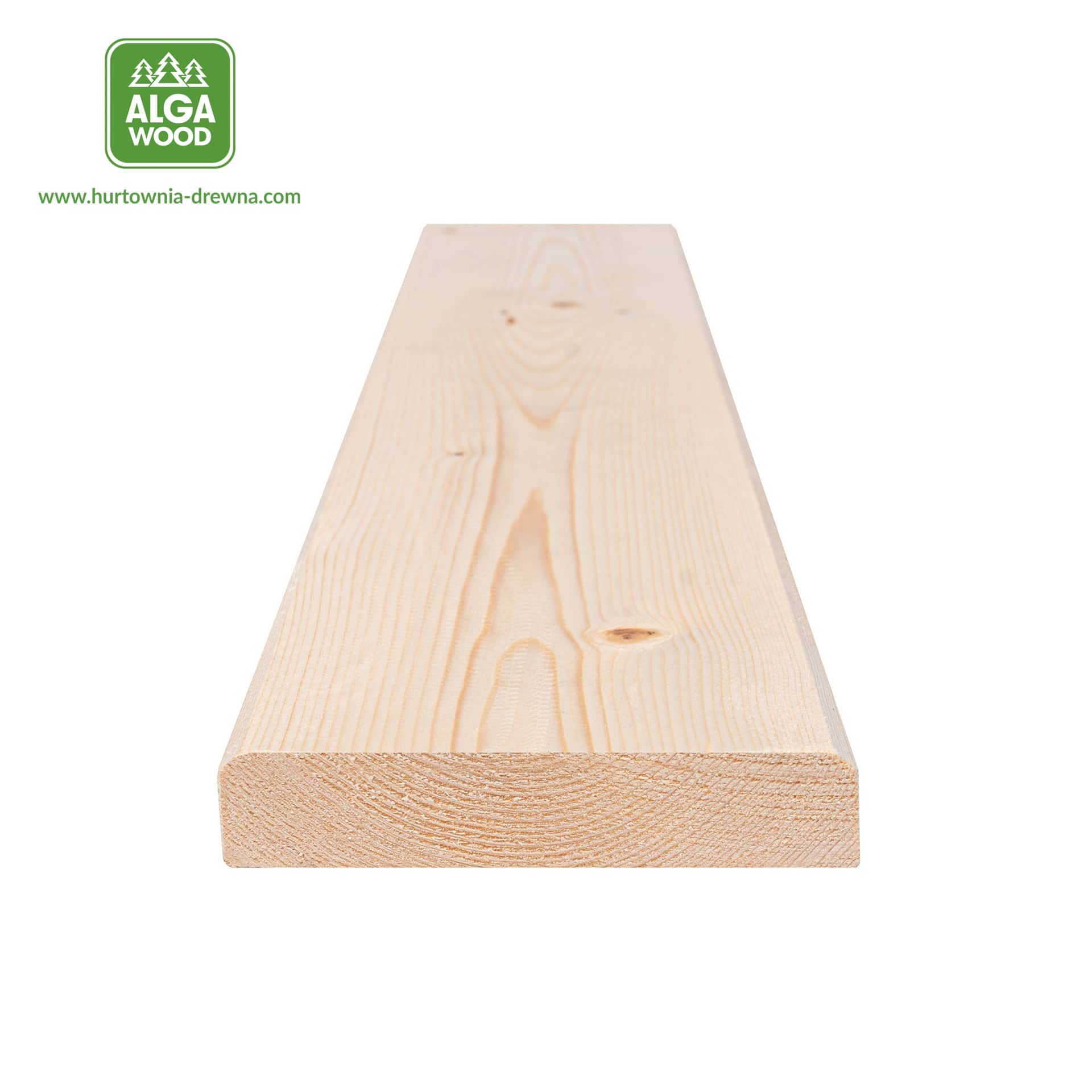Planche rabotée en épicéa scandinave 19×121 S4S classe AB – AlgaWood