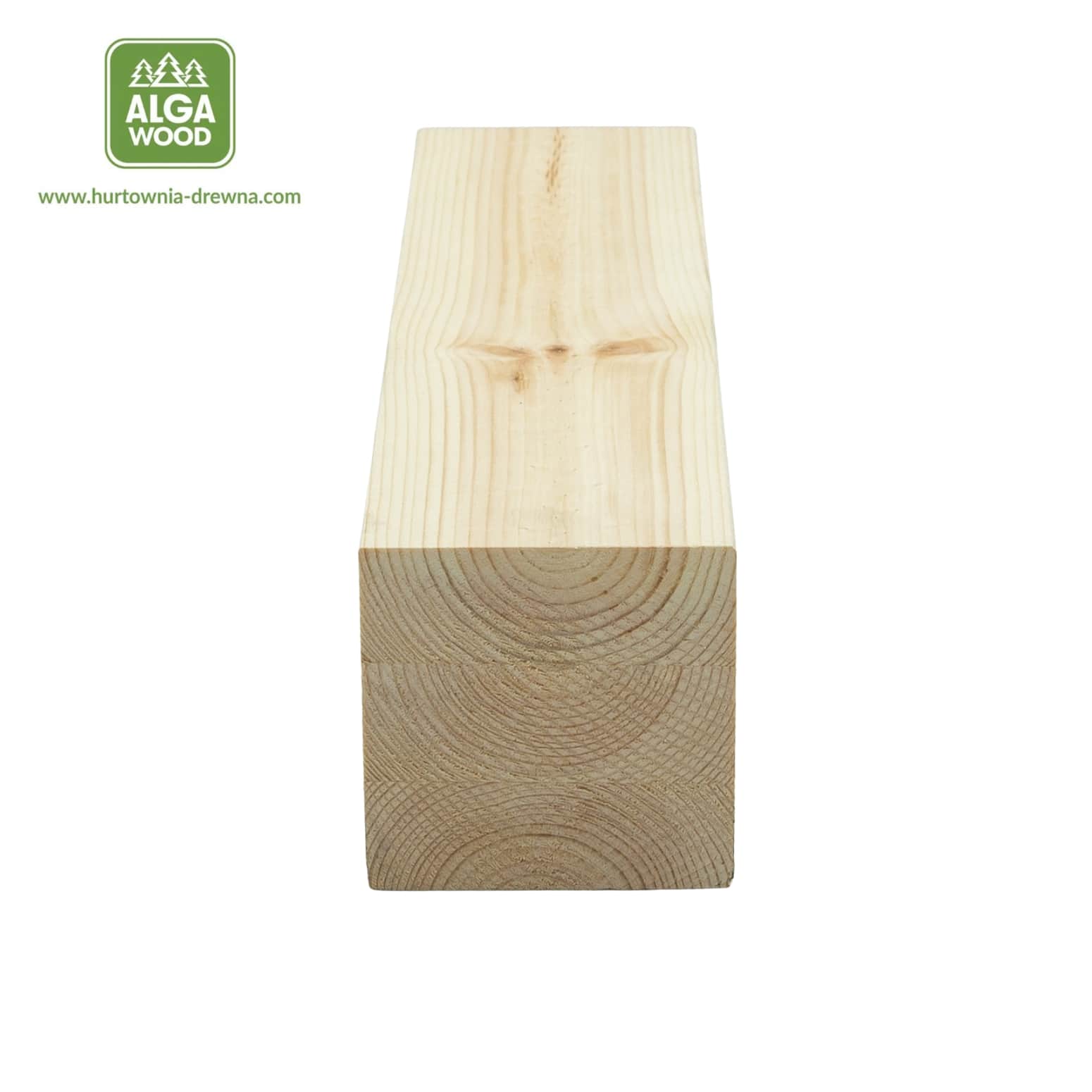 Pin scandinave 94×94, équarris collés, classe A – AlgaWood
