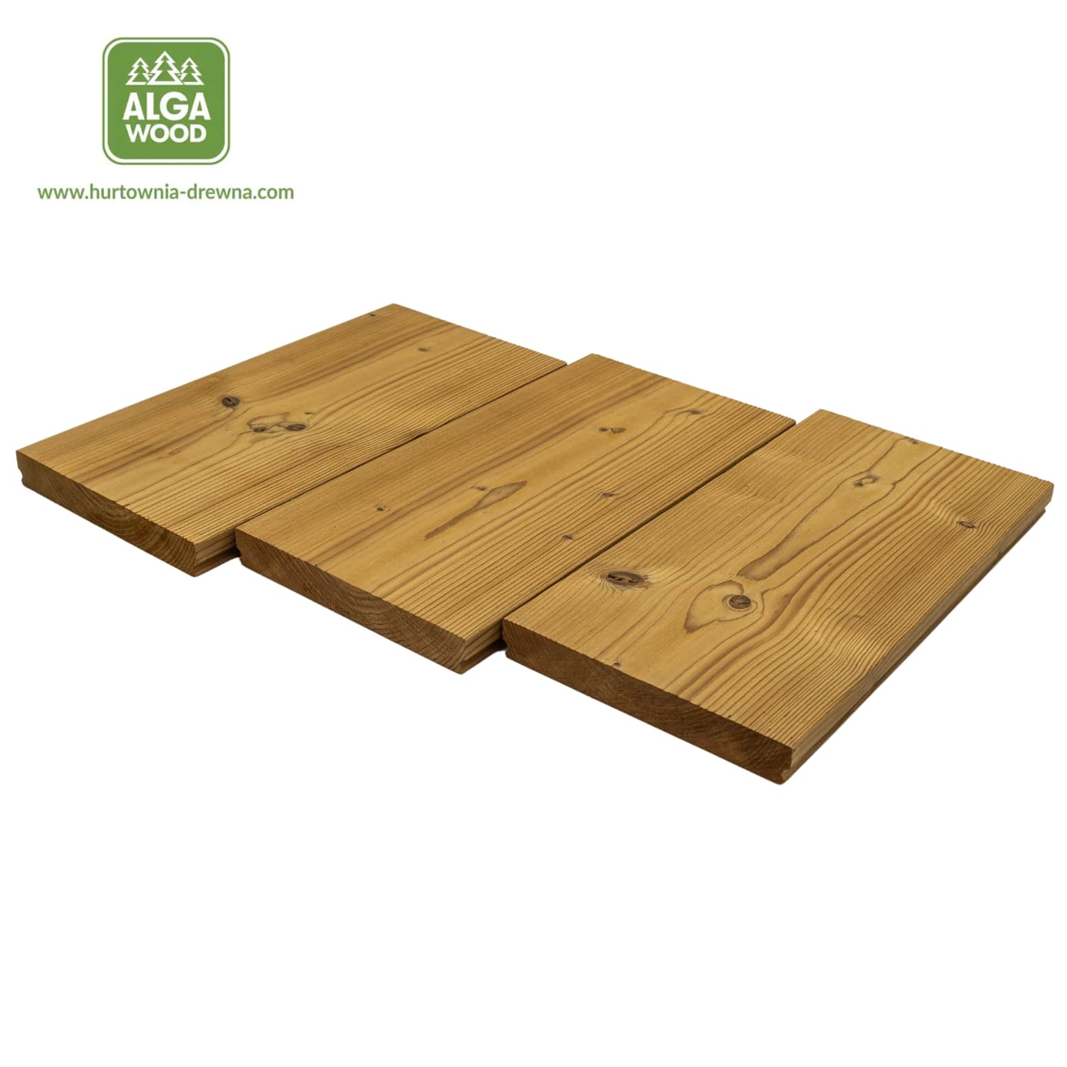 Panneau brossé Thermo Świerk 26×185 classe BROfix NATUR – installation cachée – AlgaWood