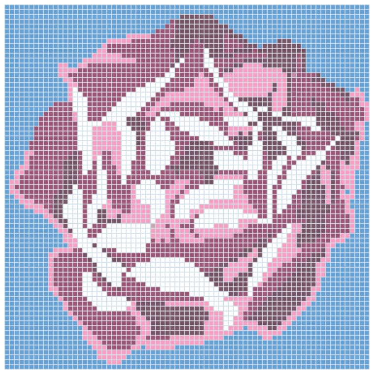 Mosaïque Q Rose