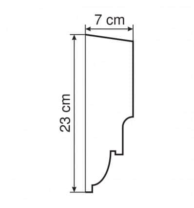 Corniche intermédiaire GP4 : des lignes douces