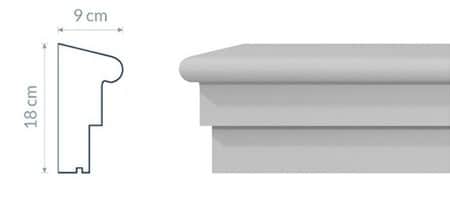 Corniche intermédiaire GP14 : Détail Architectural Raffiné