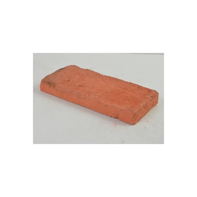 Wetterfester antiker Terrassenziegel aus Zement, natur – L: 13,5 cm x H: 27 cm x St: 3,5 cm