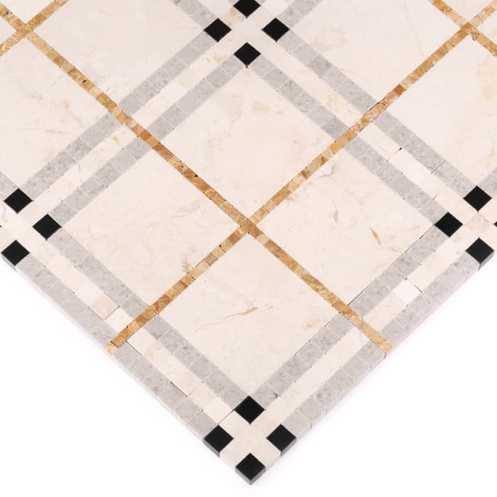 Mosaïque Beige Tartan