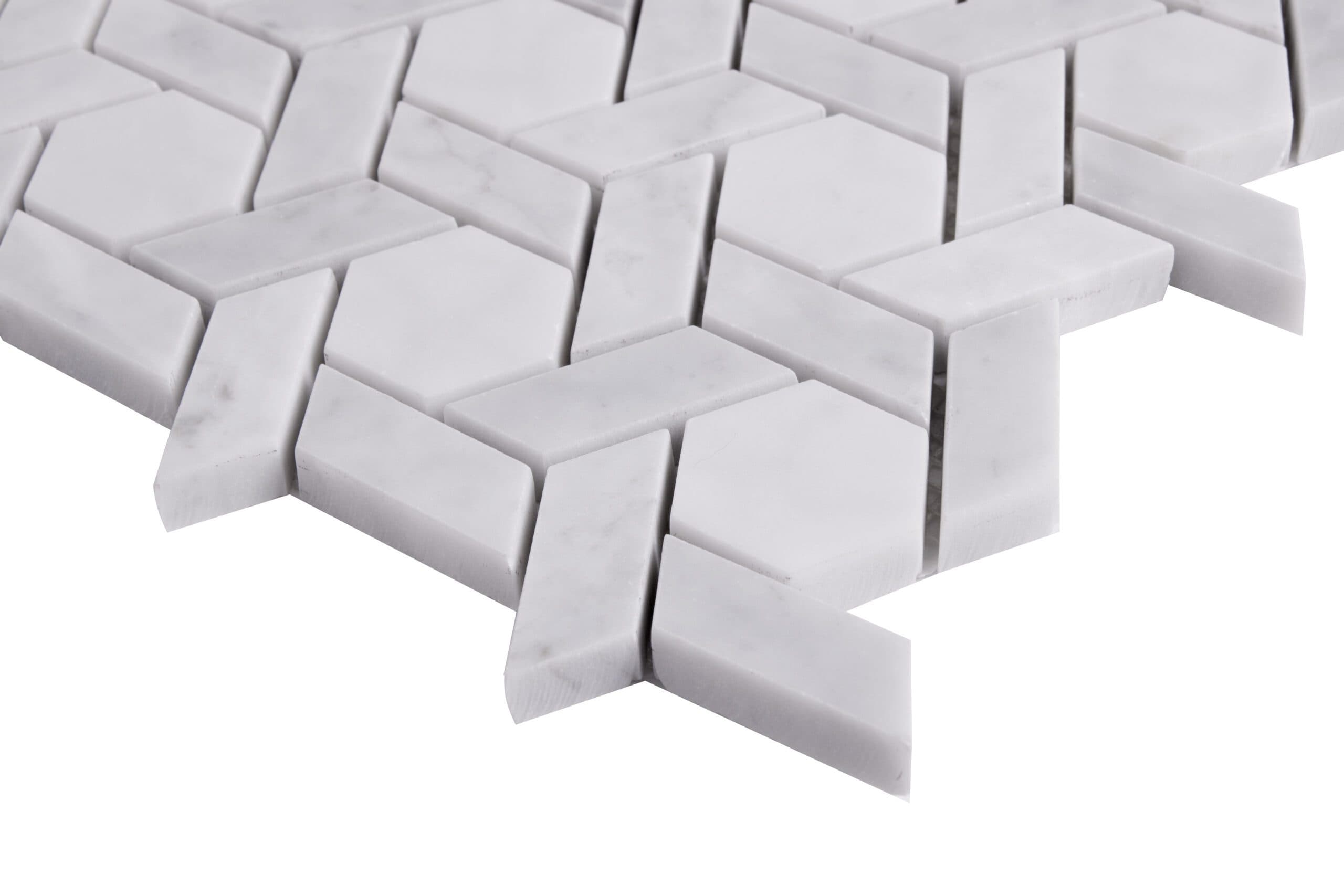 Mosaïque Carrara White Armor