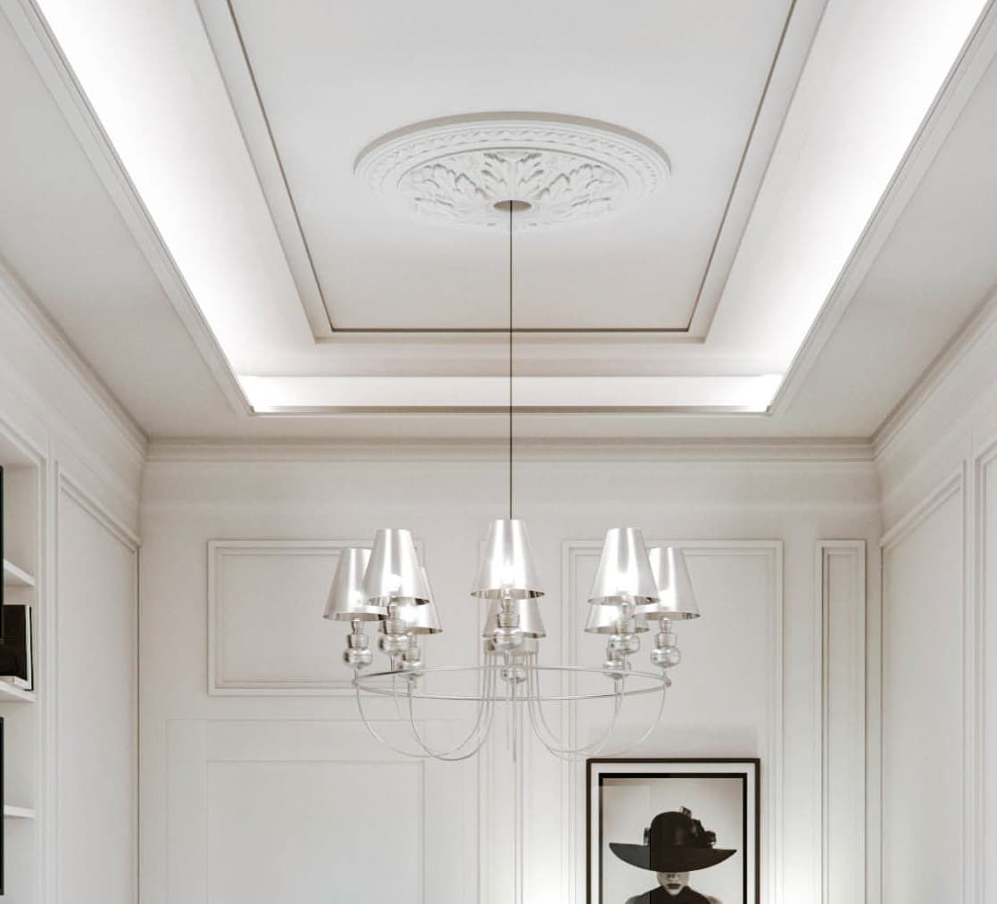 Modern ceiling cornices: 5 interior design ideas