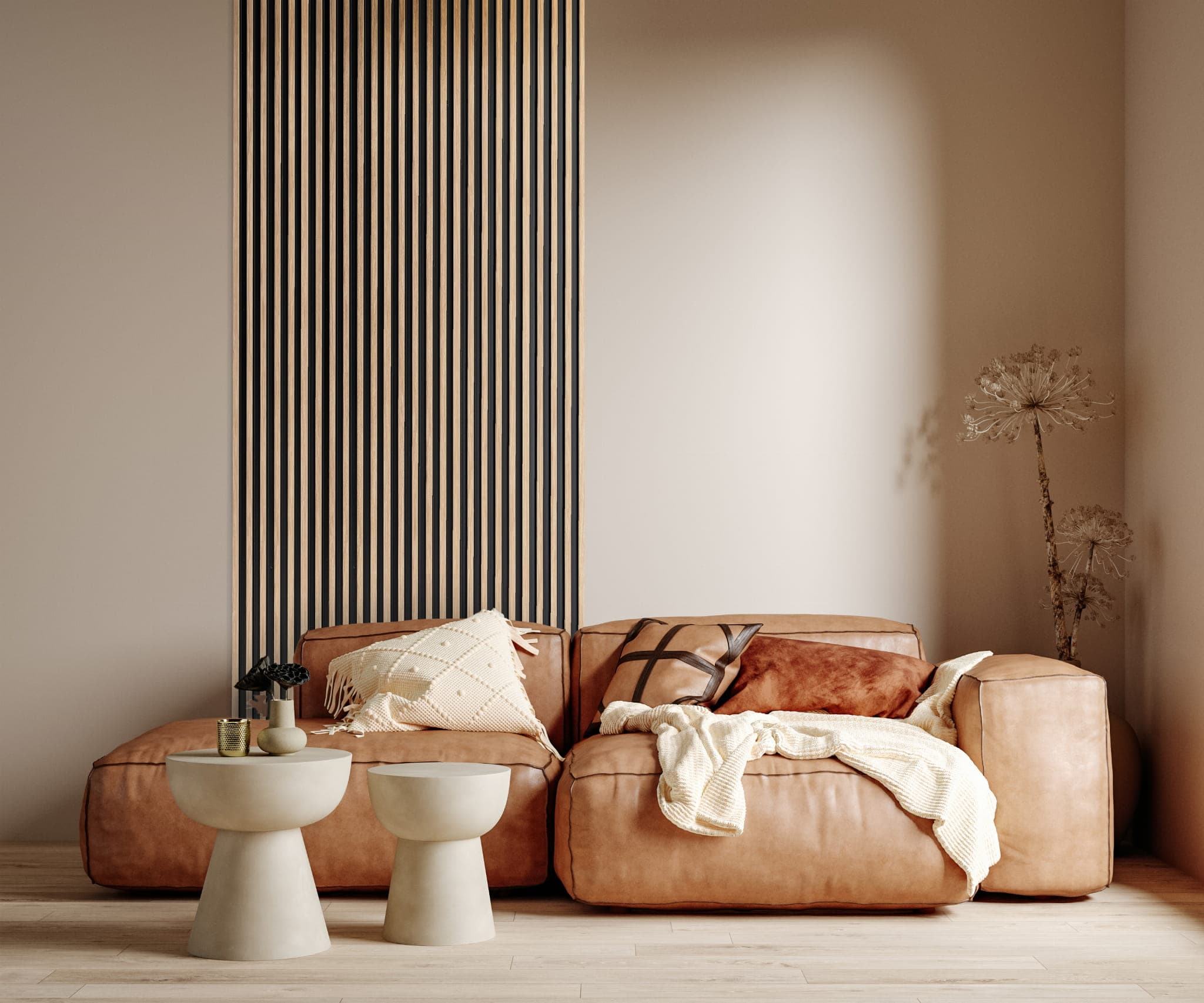 5 Ideas for Using Slat Panels in the Living Room