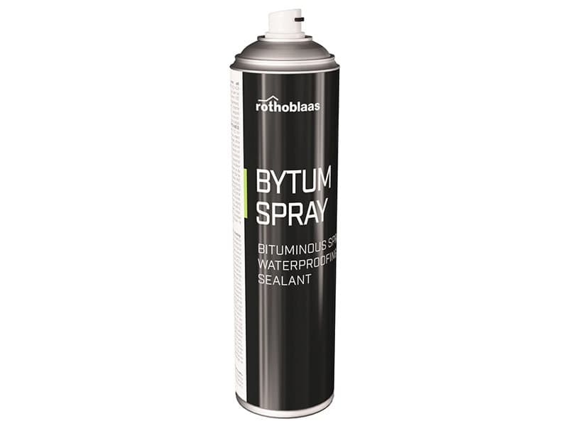 Rothoblaas BYTUM bitumineus spuitbaar afdichtingsmembraan 500 ml, voor 4 m²
