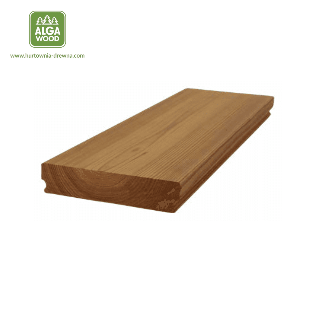 Lame de terrasse Thermo Sosna SMOOTH 26×140 BROfix classe AB – pose cachée