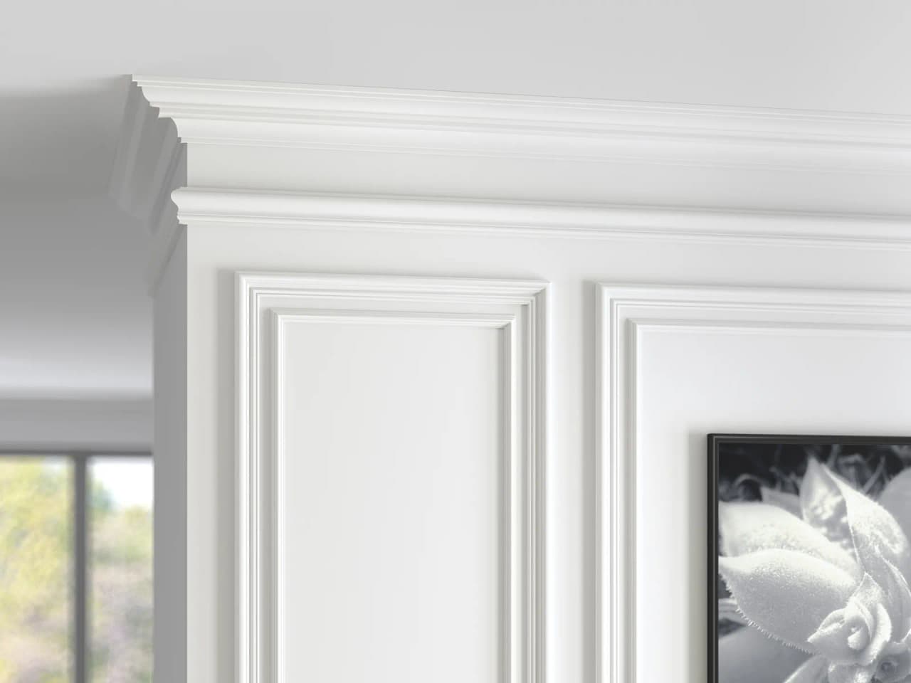 Bandeau de plafond en polymère – D1CR90