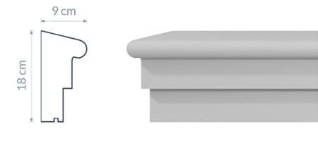 Corniche intermédiaire GP14 : Détail Architectural Raffiné