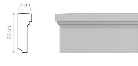 Corniche intermédiaire GP18 : Design Minimaliste