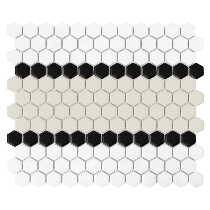 Mosaïque Mini Hexagon Stripe 3.B matt