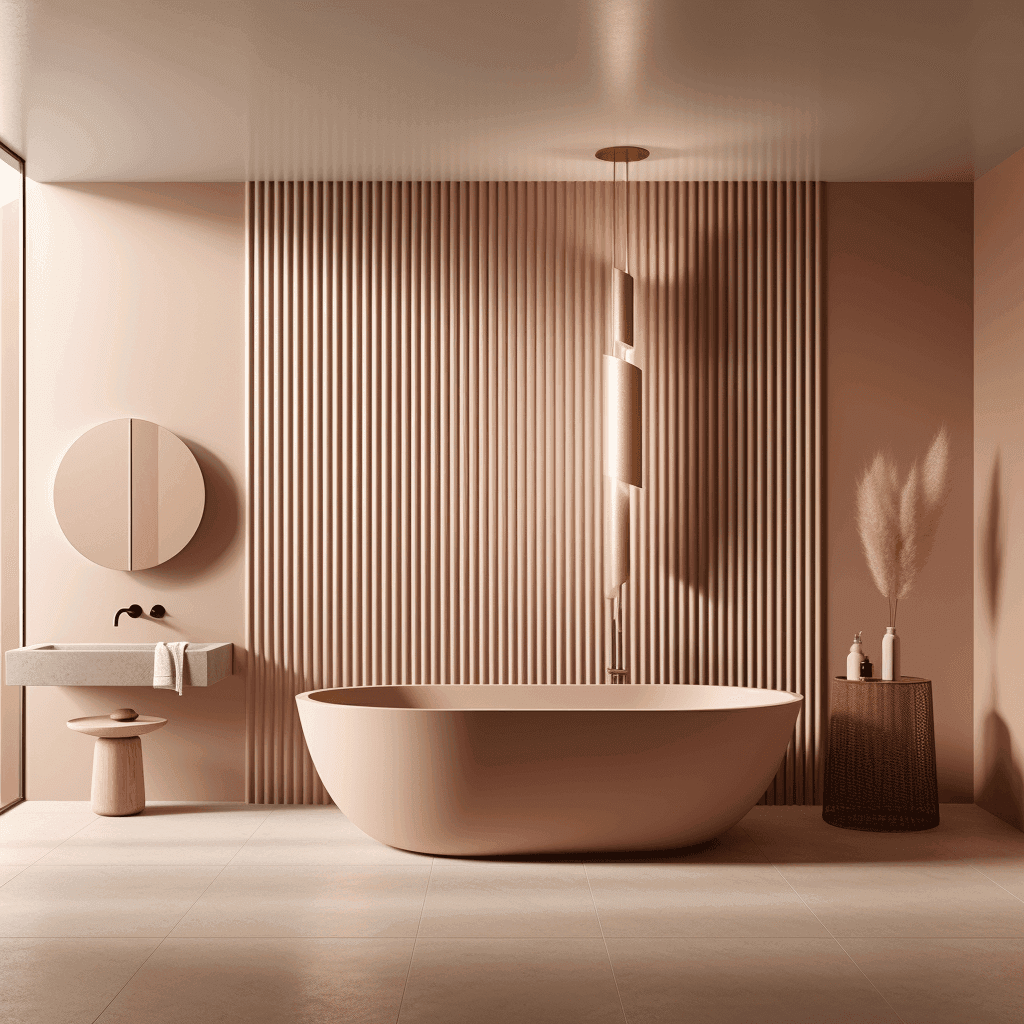 Bathroom wall panel: practical and stylish