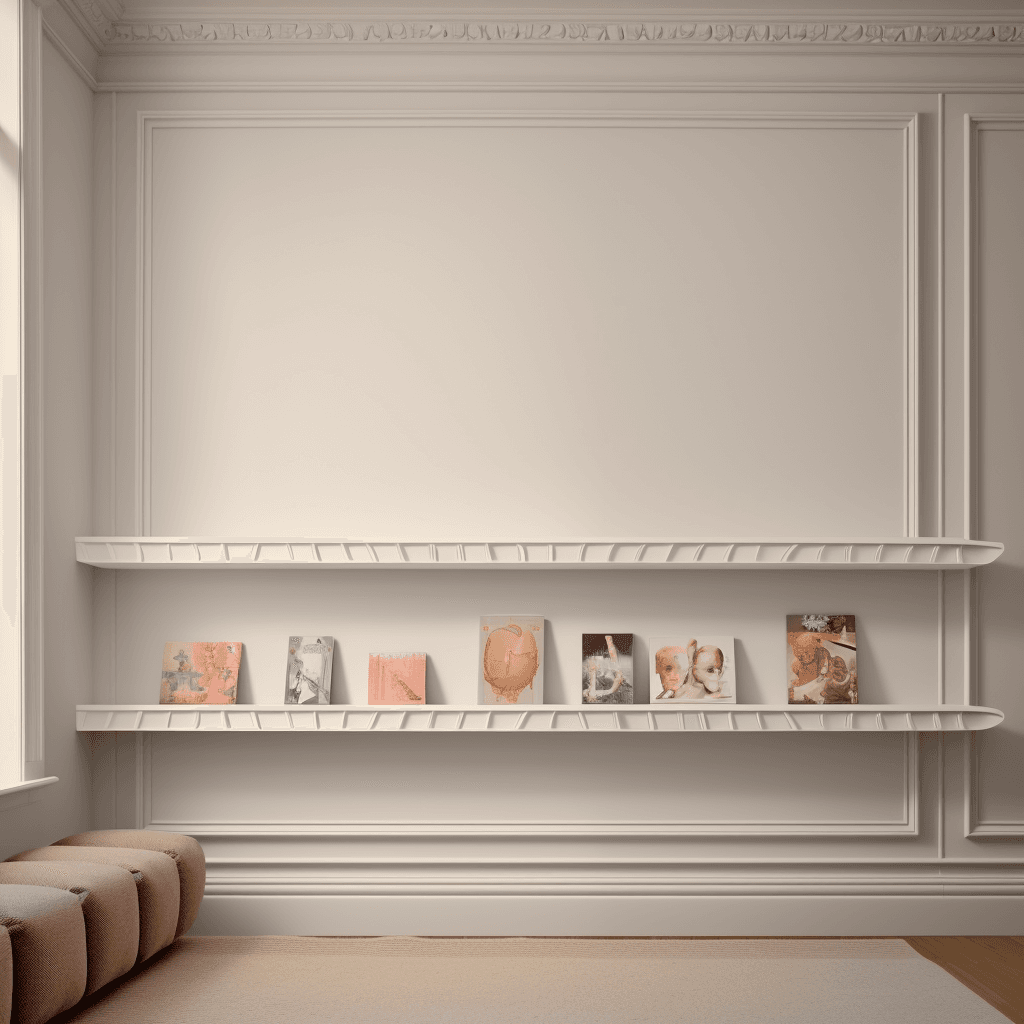 Decorative mouldings in a child's room