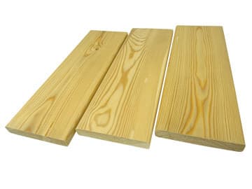 Siberian larch board 2 × 12 cm, grade AB, 3 m or 4 m