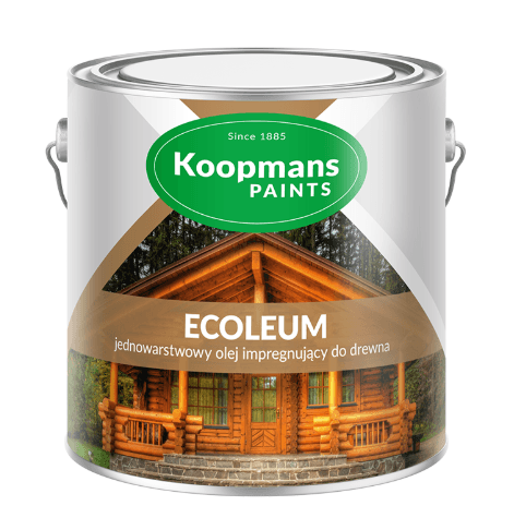 Lasure à l'huile pour bois Koopmans ECOLEUM 2,5 L – Couleur sur échantillon