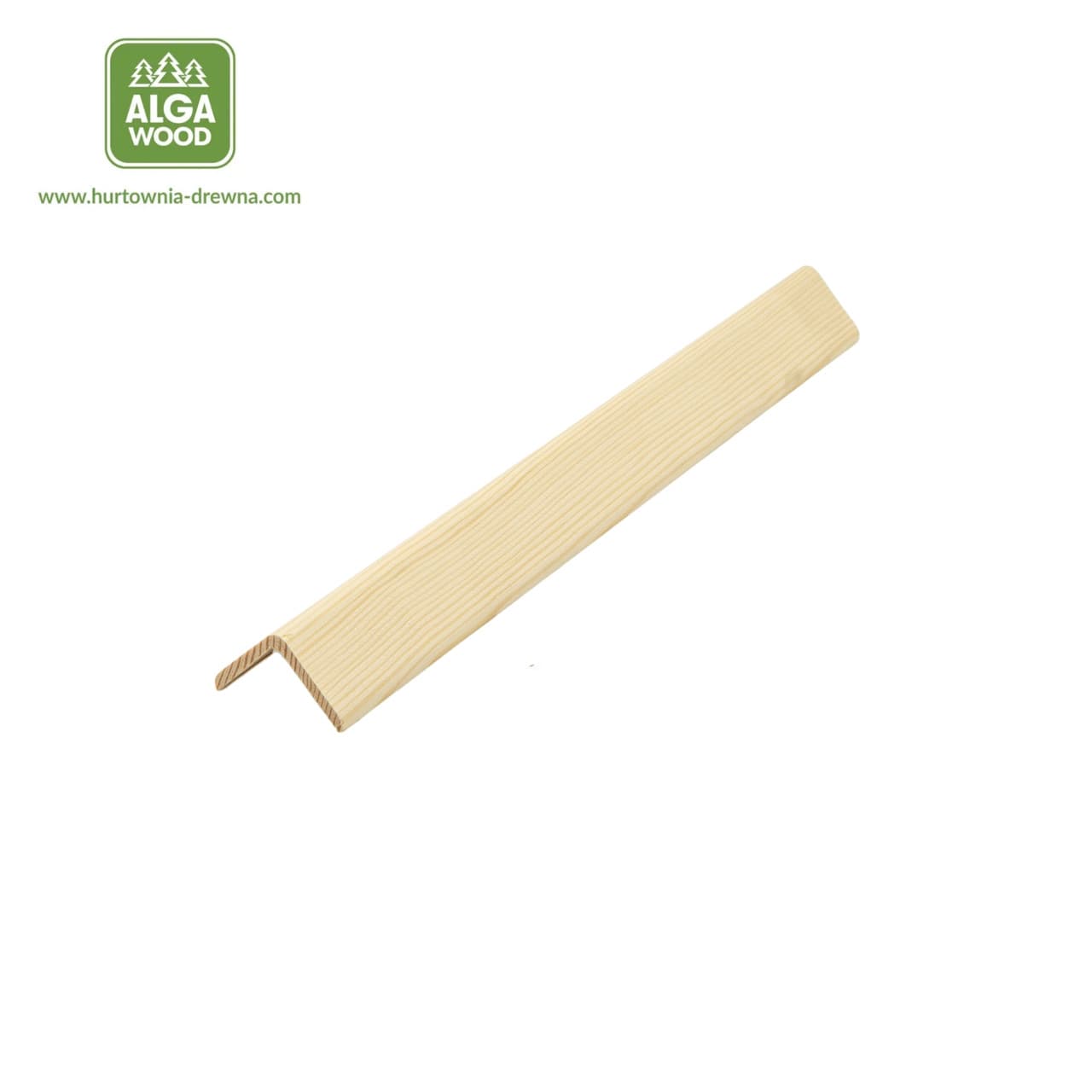 Pine corner trim 3 × 3 cm, 2.5 m, 5 mm thick