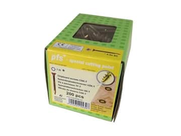 Vis à bois zinc jaune 4 x 4 cm TORX 20 – paquet de 200 pièces