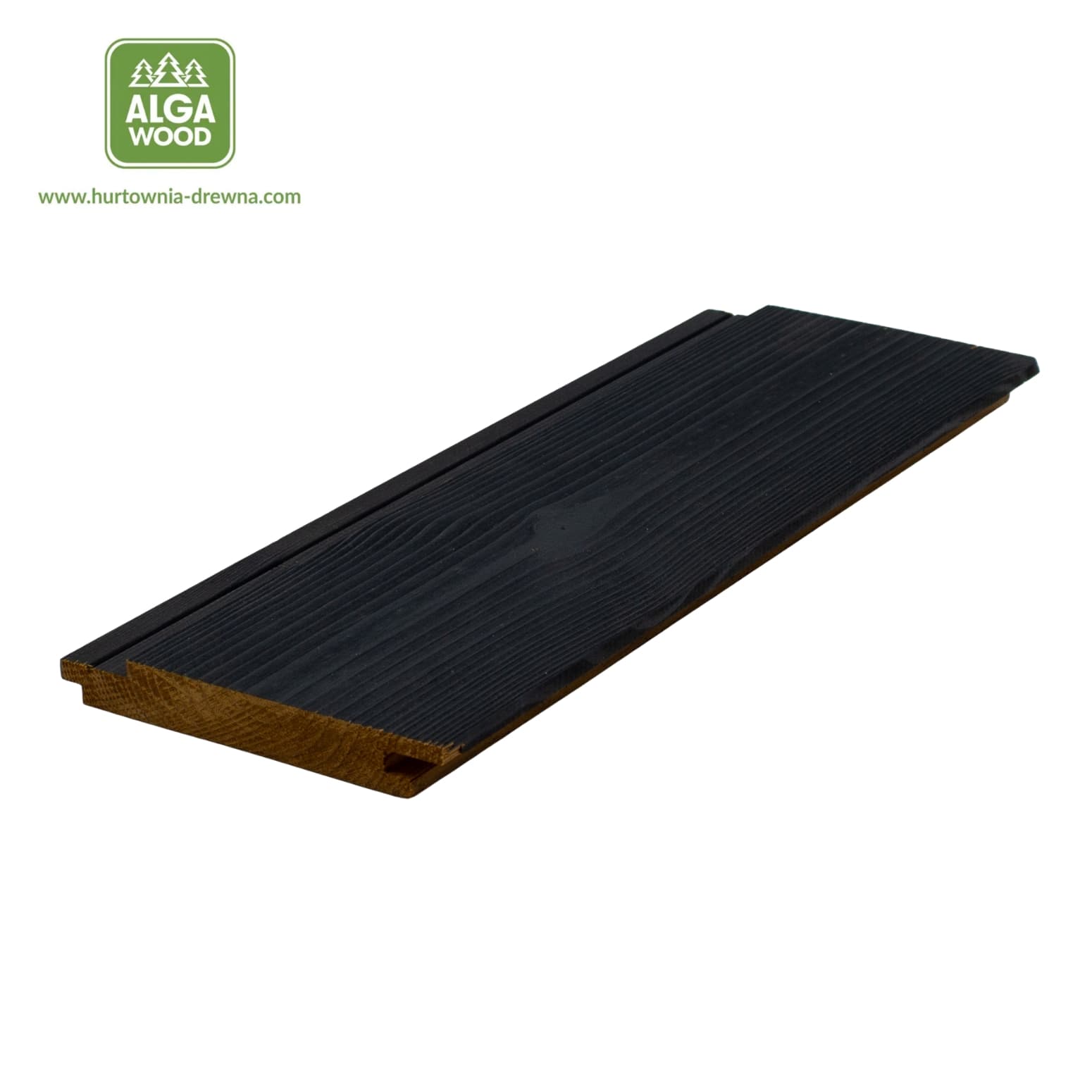 Planche brossée Thermo Sosna 19×140 UTS+ SPECIAL BLACK classe AB – AlgaWood