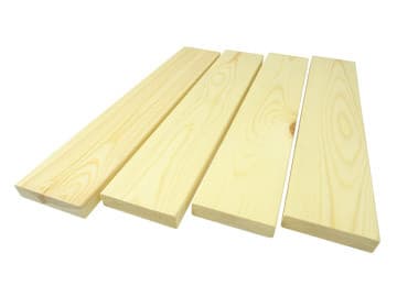 Planed board 1,8 × 7 cm in Scandinavian pine/spruce AB