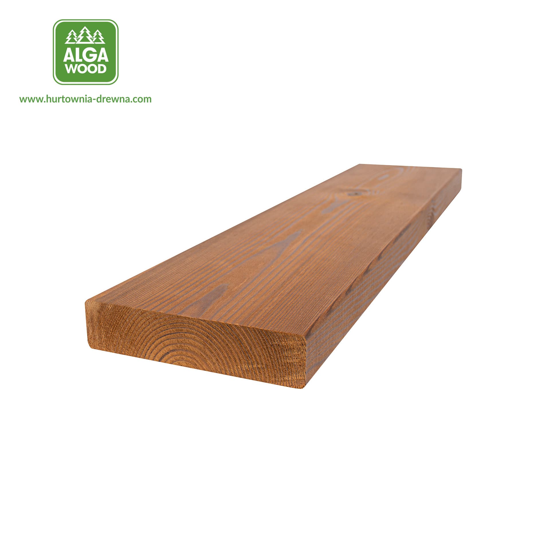 Planche rabotée Thermo Sosna 26×140 S4S classe AB – AlgaWood