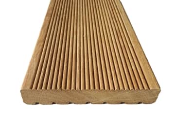 Bangkirai gerillte Terrassendiele 25×145, Klasse FAS KD