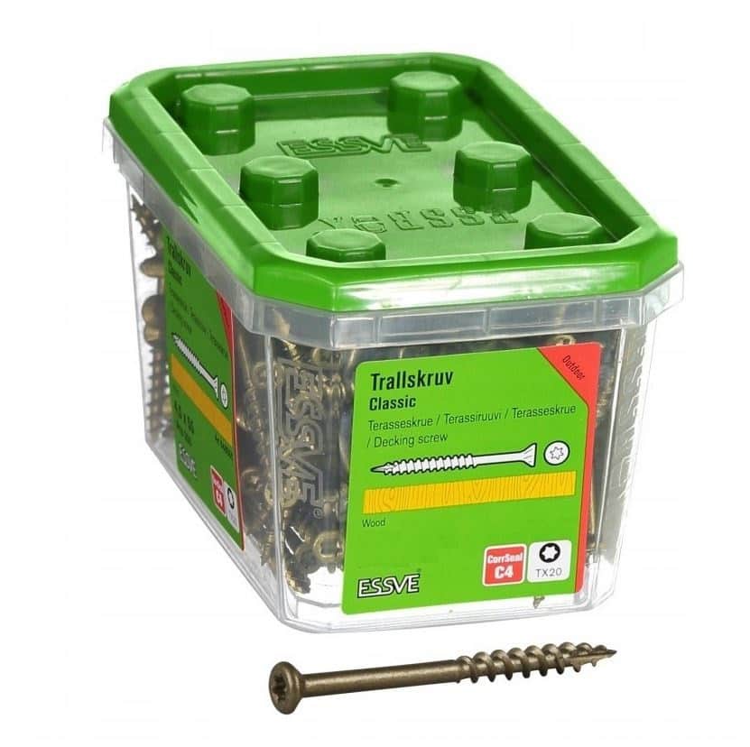 Vis à bois ESSVE Corrseal C4 0,6 × 10 cm TORX 30 – paquet de 100 pièces