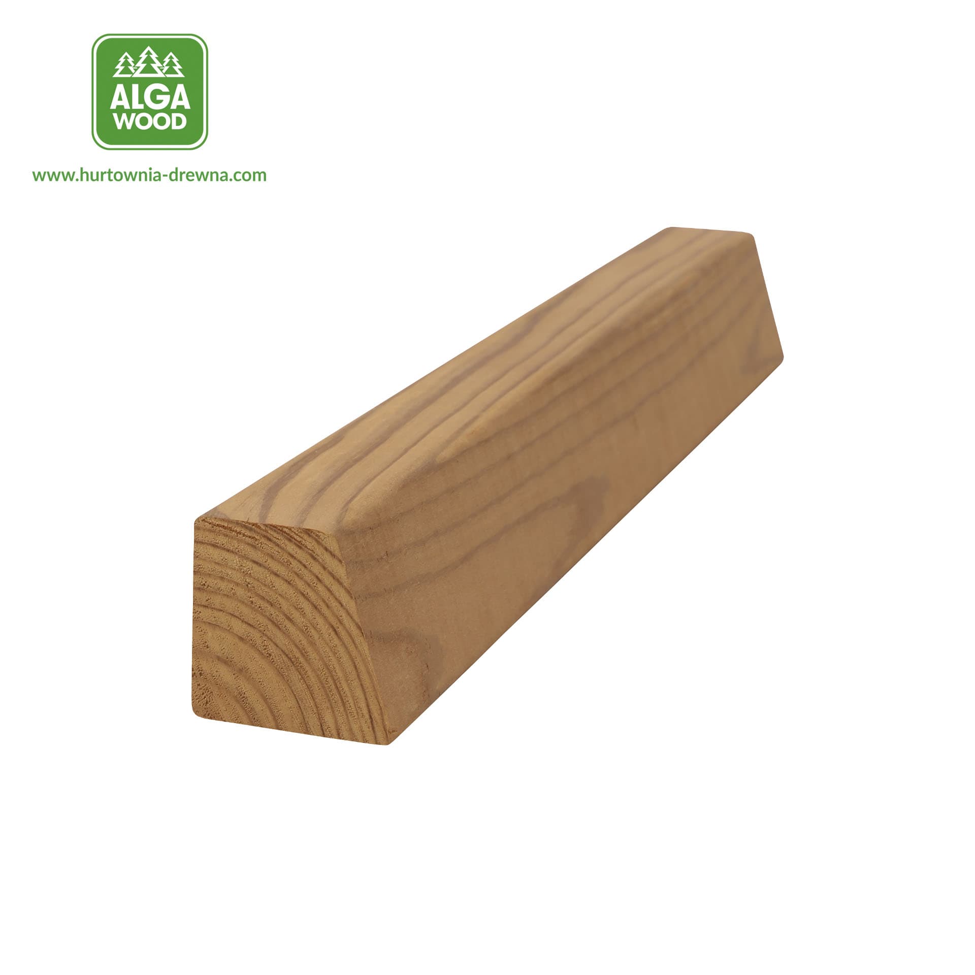 Thermo-treated pine square timber 4,2 × 4,2 cm, natural grade