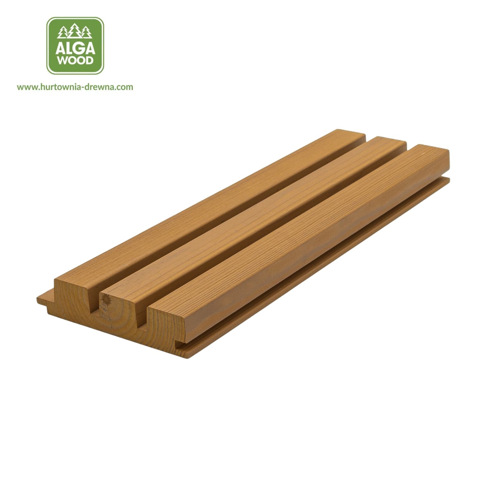 Brushed Thermo Pine Board 32×142 ROMB x3V HONEY WOOD class AB