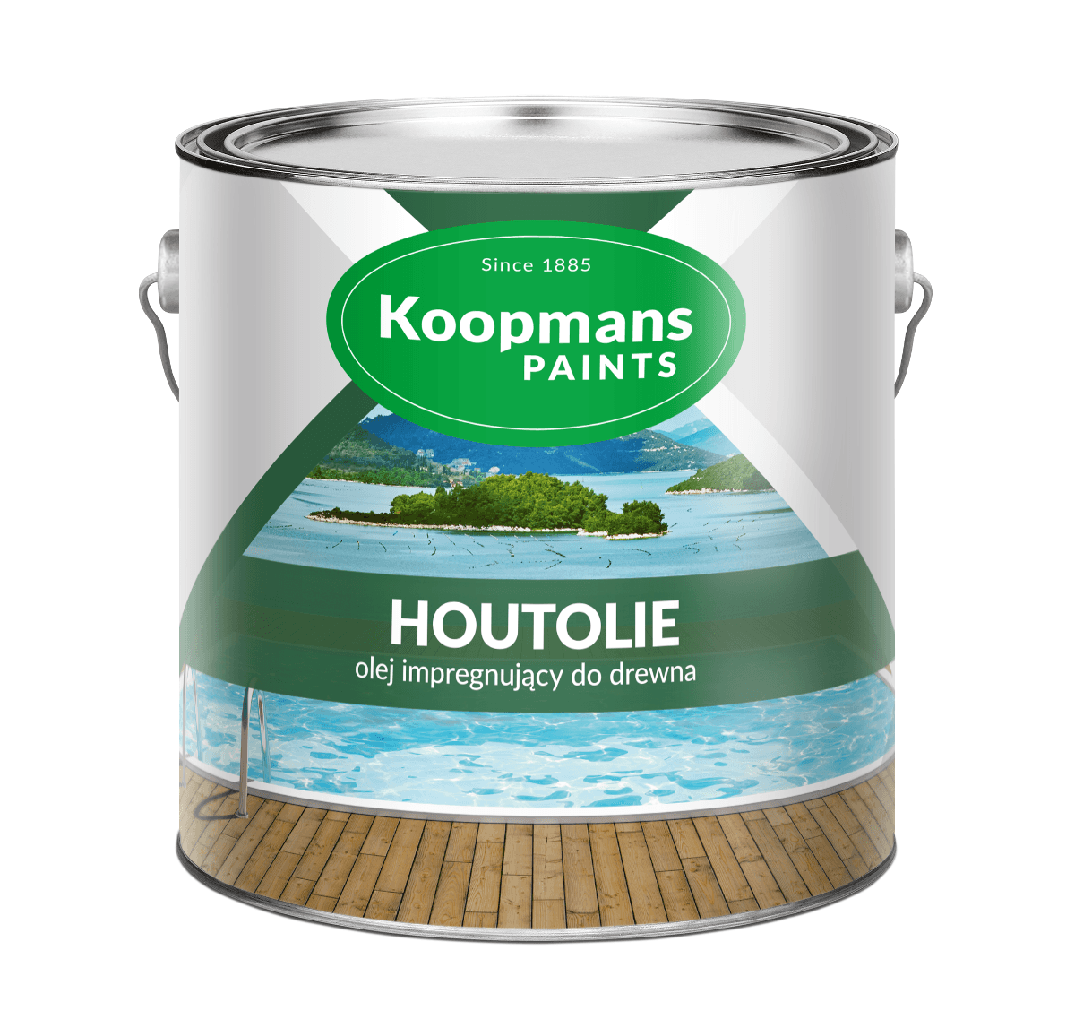 Huile d'imprégnation pour bois Koopmans 2,5 L – Couleurs standard