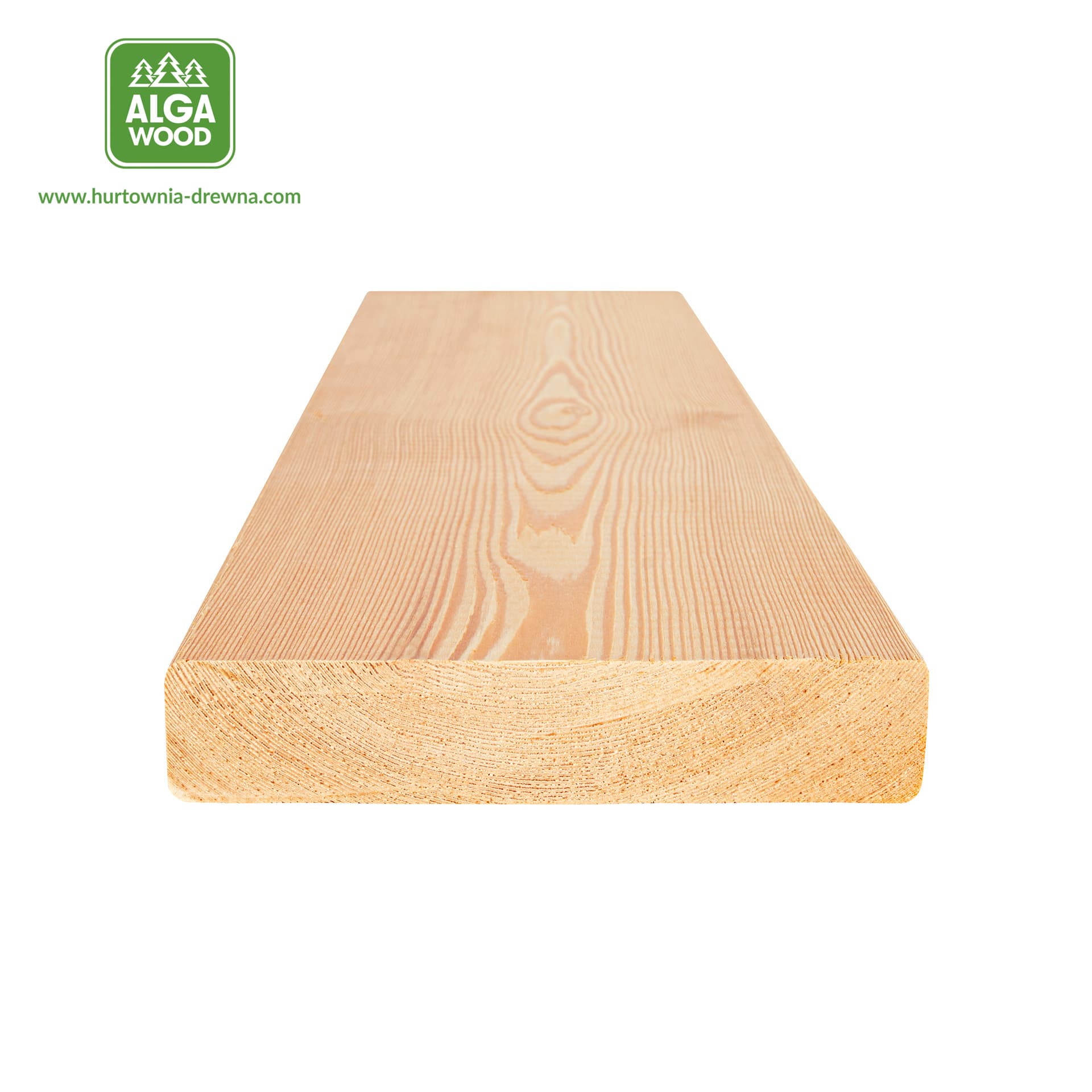 Planche LISSE Mélèze du Canada 27×142, classe AB – AlgaWood