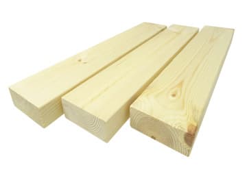 Planed spruce board 2,8 × 7 cm, class AB