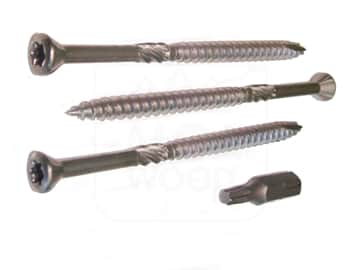 Vis à bois en acier inoxydable C2 (AISI 410) 0,45 × 8 cm TORX 20 – Paquet de 200 pièces