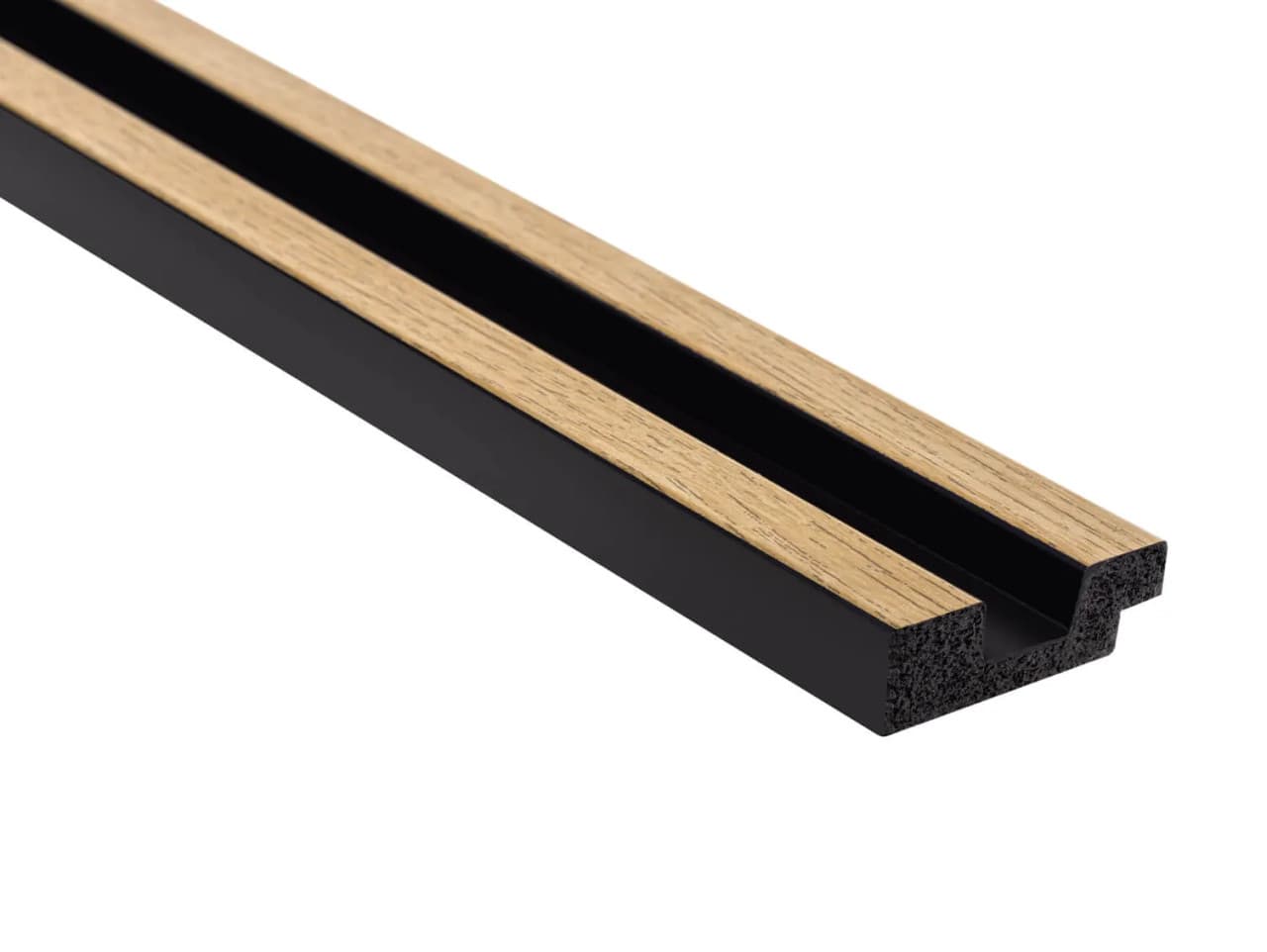 Left end slat Natural oak L0105L