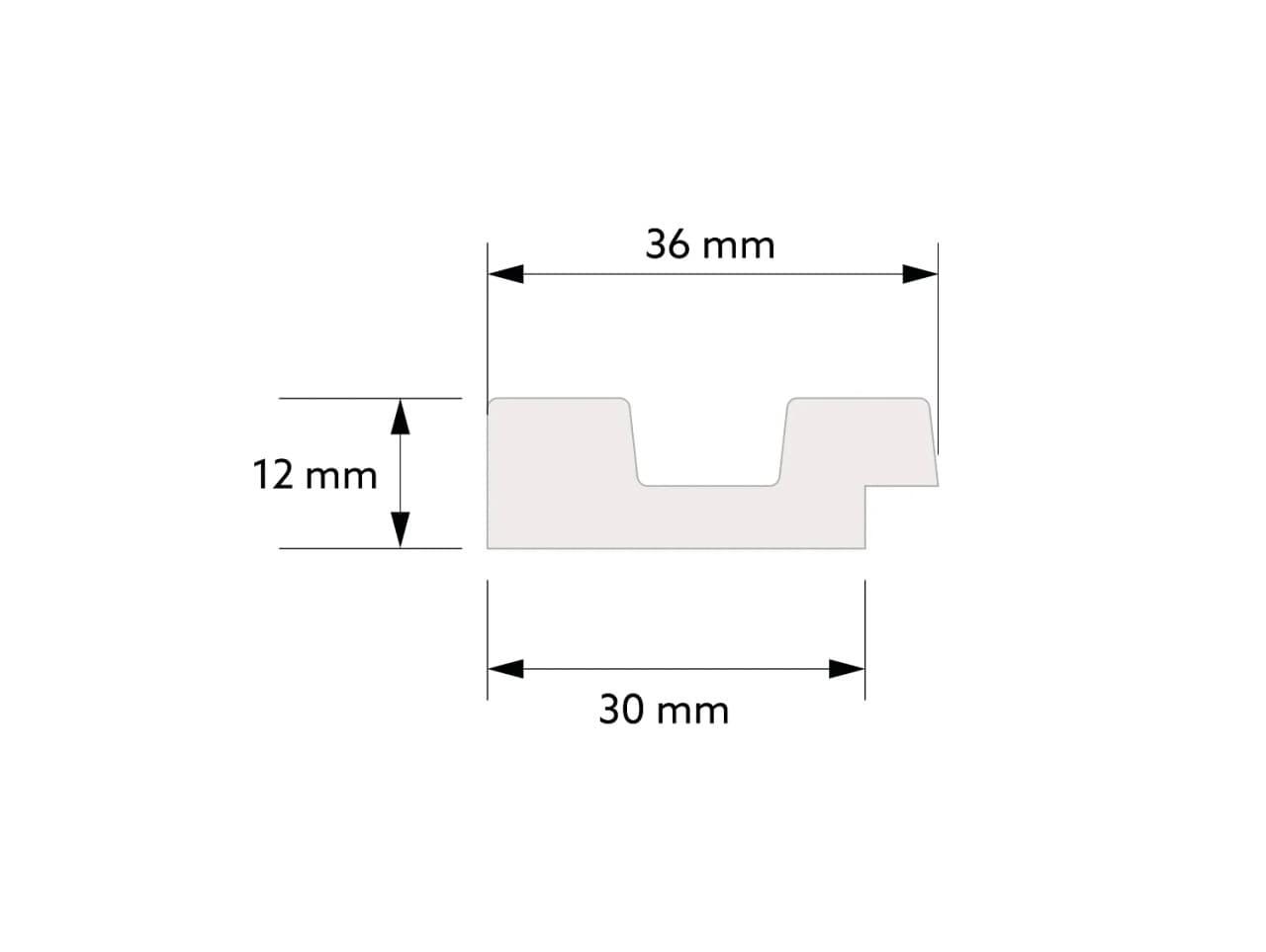 Gauche Finition stratifiée Chêne classique L0106L