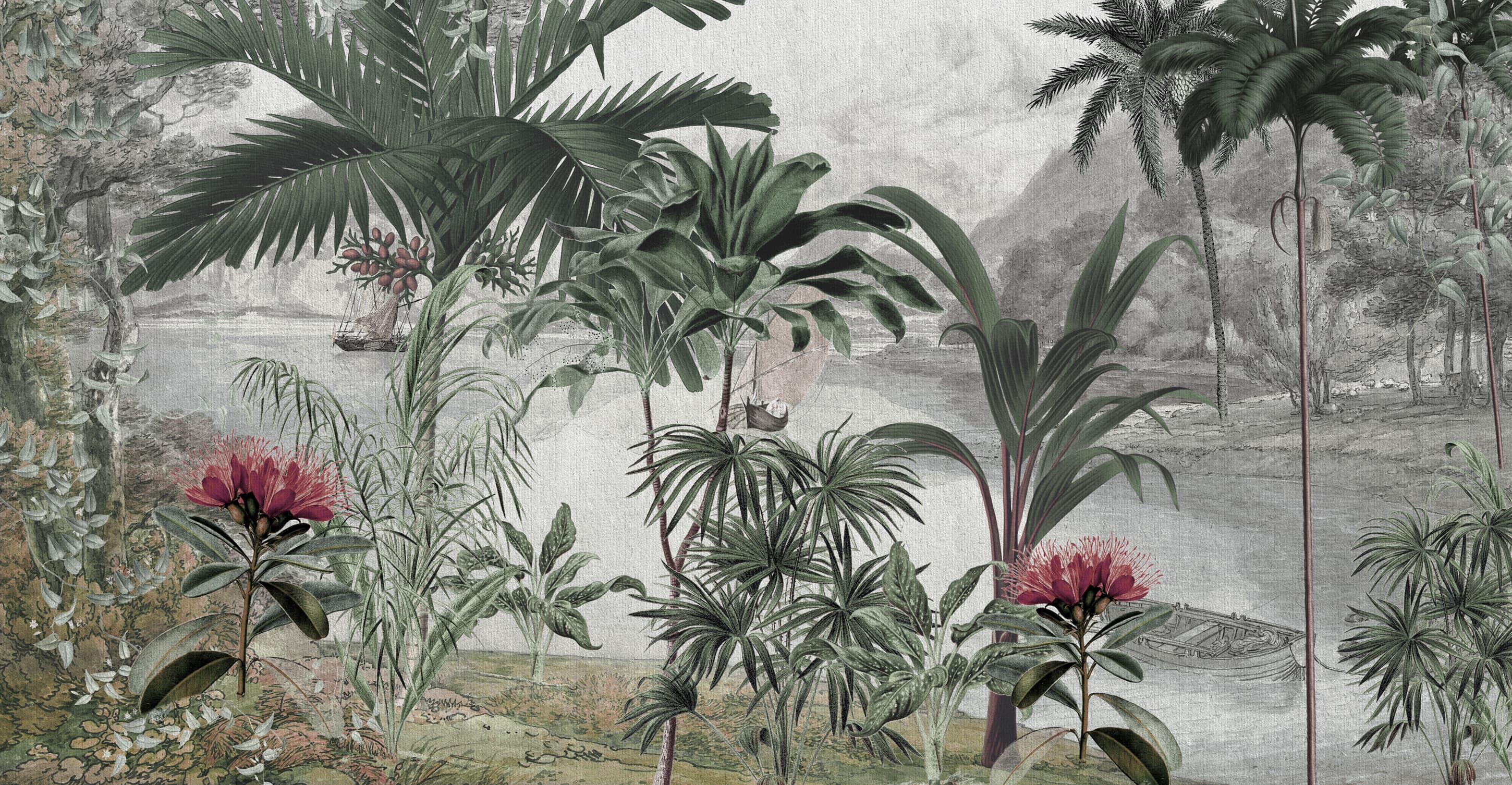 Papier peint Vintage Tropics