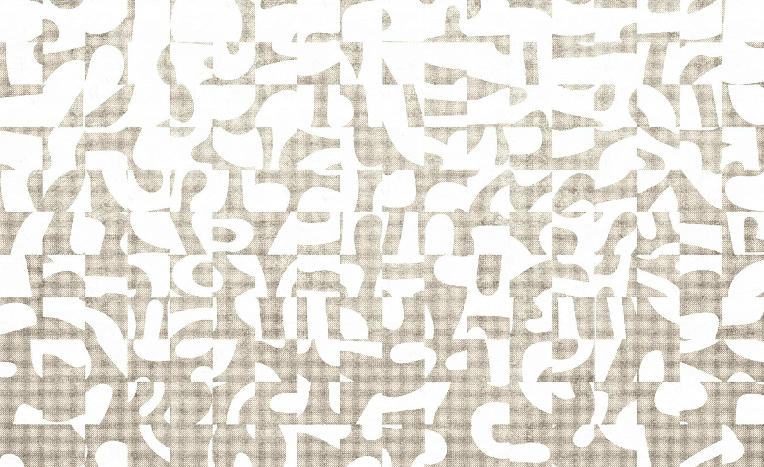 Papier peint Alphabet