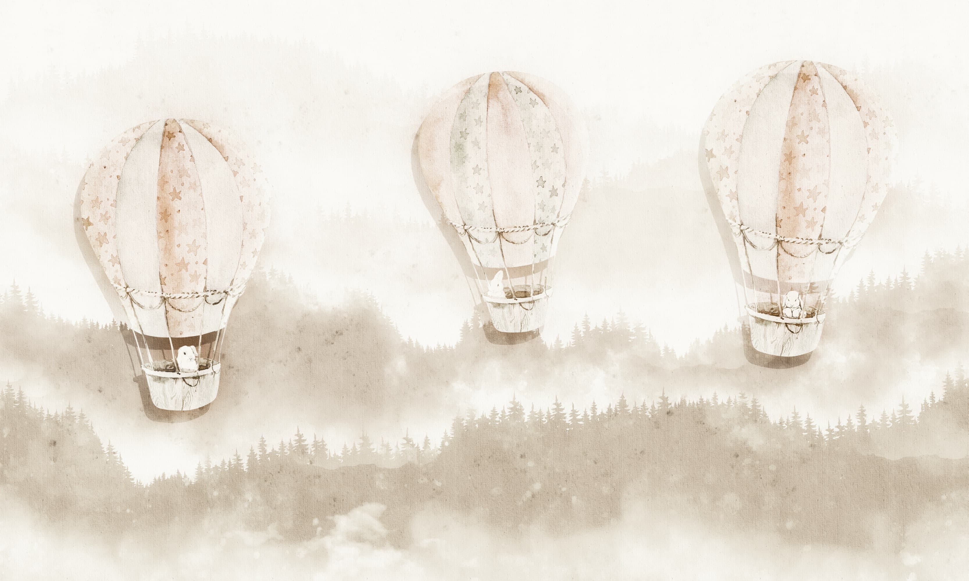 Papier peint Happy Ride Balloon