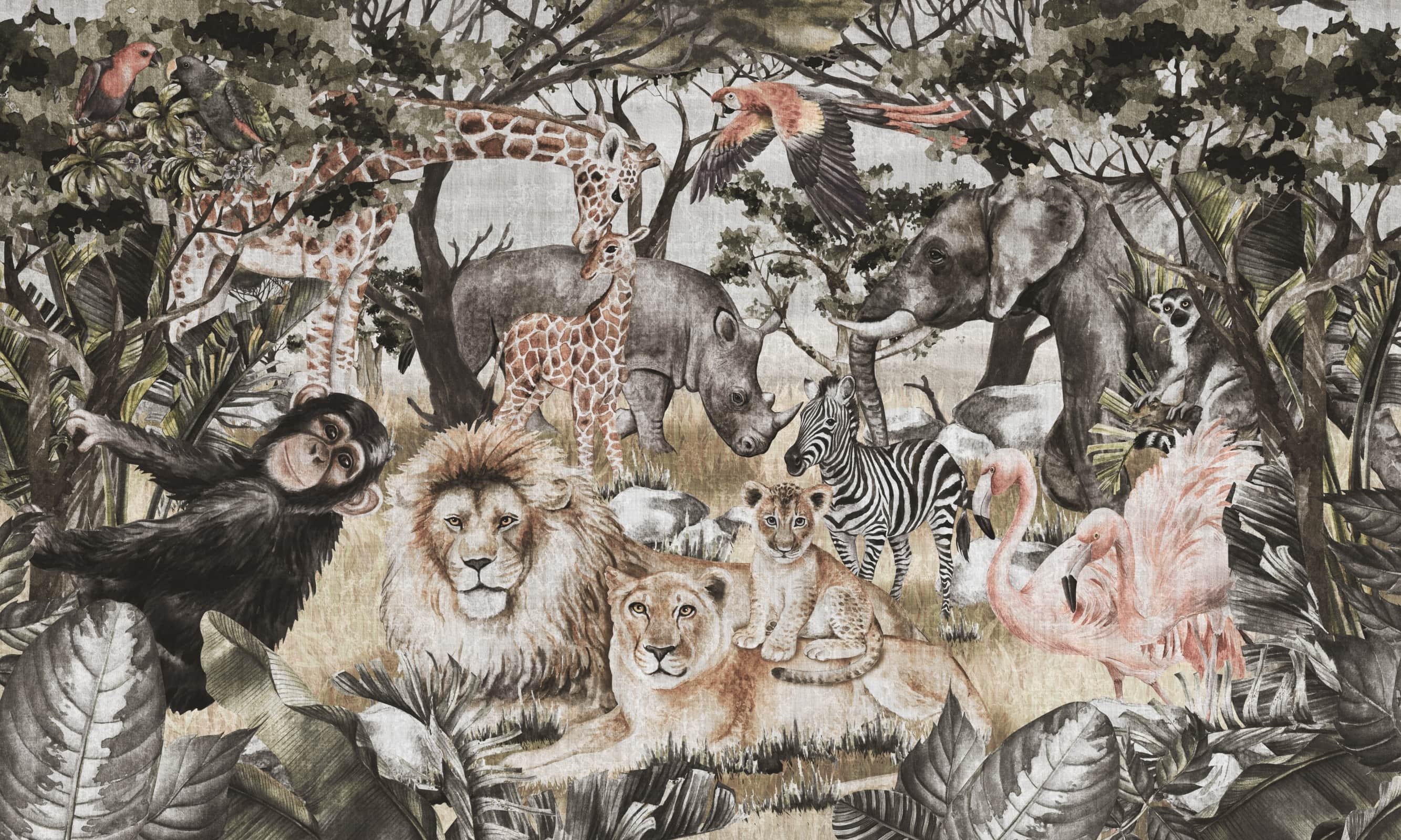 Papier peint Safari
