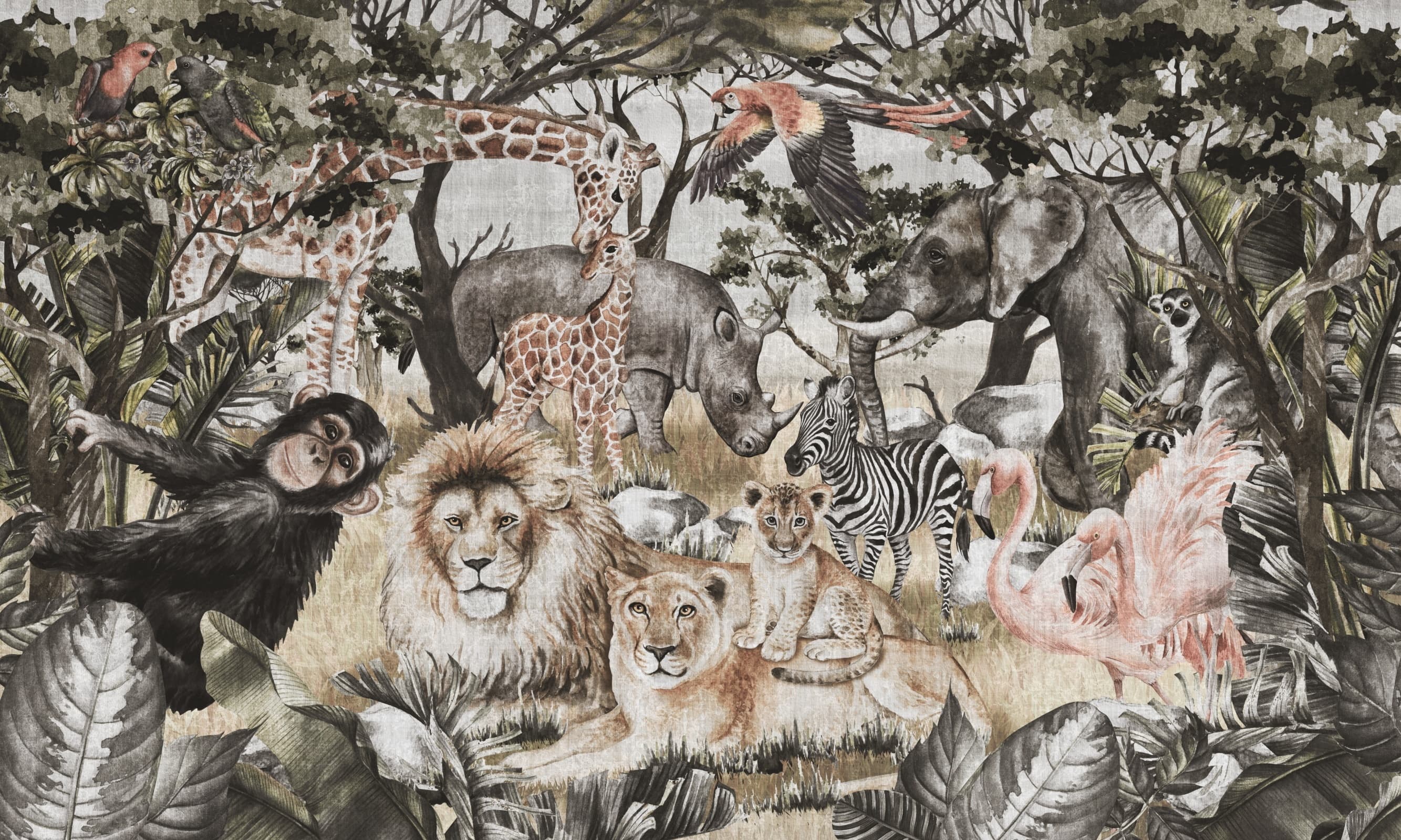 Papier peint Safari