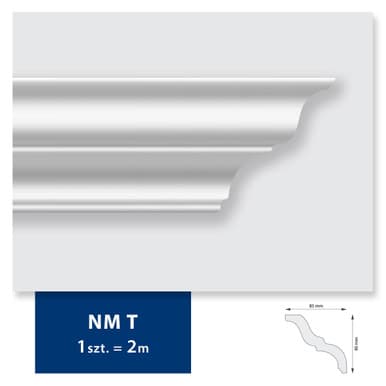 Carton de 44 mètres Corniche Plafond NMT DMS - 22 pièces