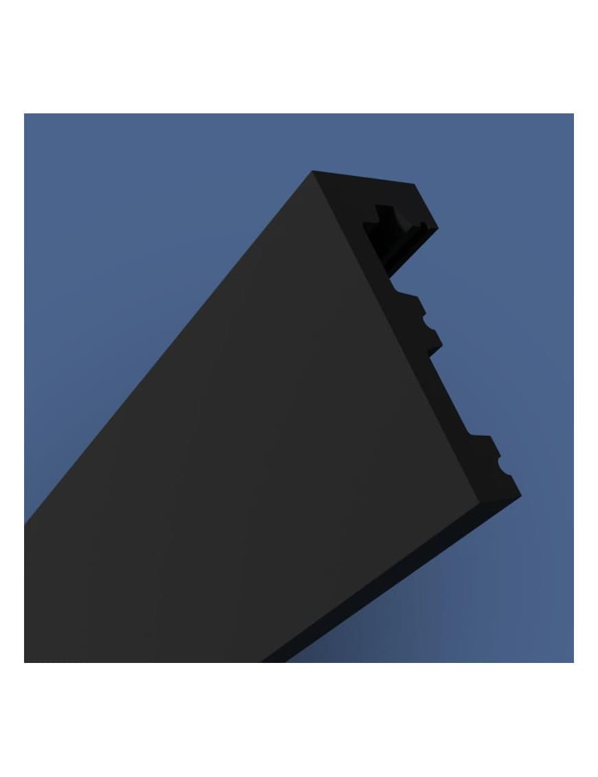 Ceiling cornice LK-1 black "2 m" - Box of 16 linear m (8 pieces)