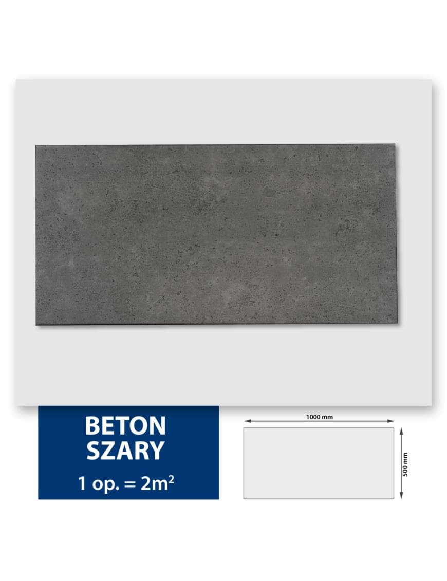 Panneau Mural décoratif Béton 50 - Carton de 13 m² (26 pièces)
