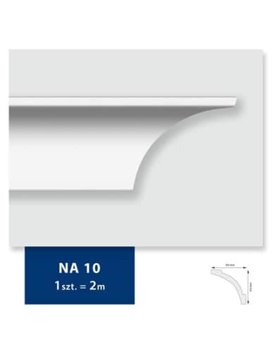 Carton de 82 mètres Corniche Plafond NA10 DMS - 41 pièces