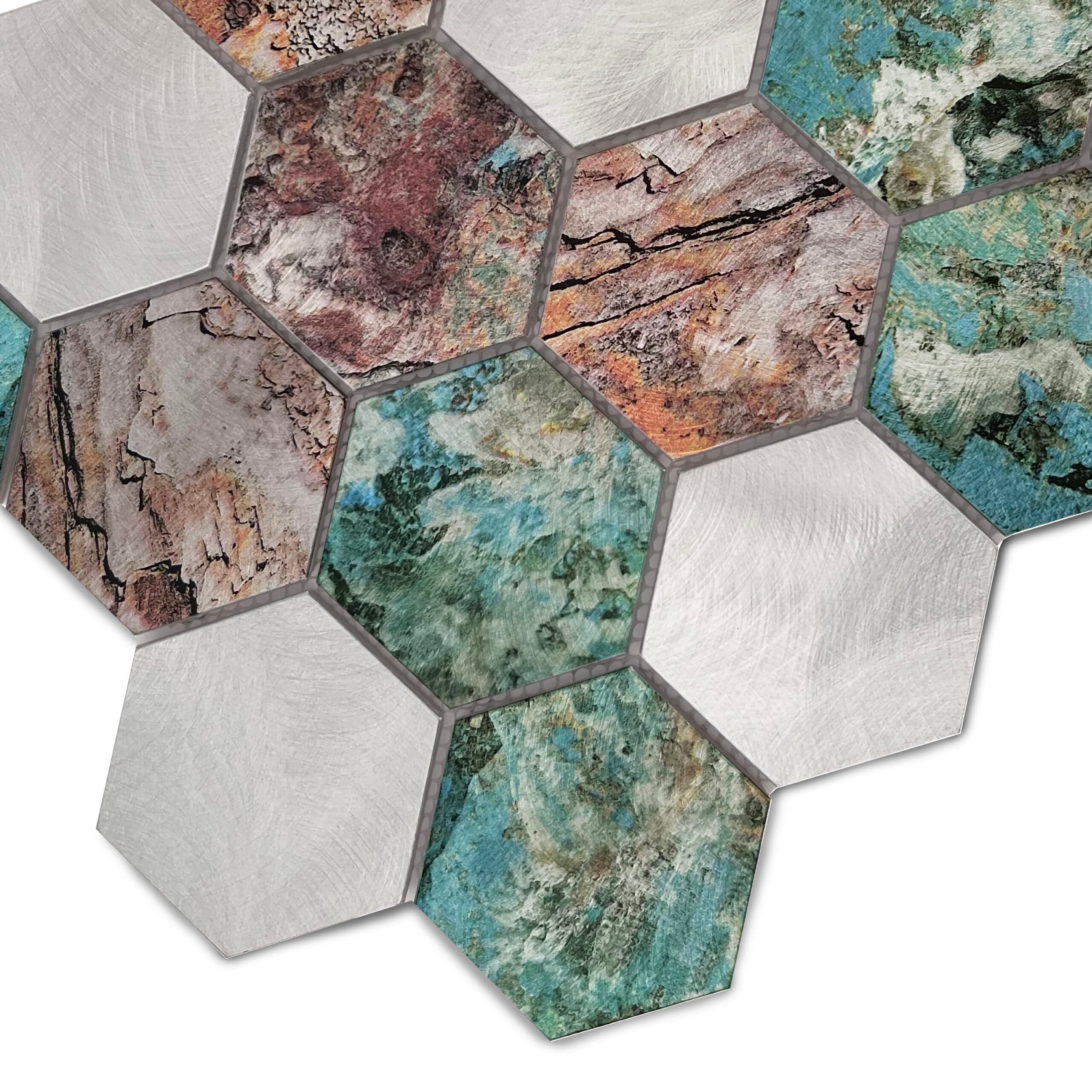 Mosaïque Allumi Hexagon Patina 73