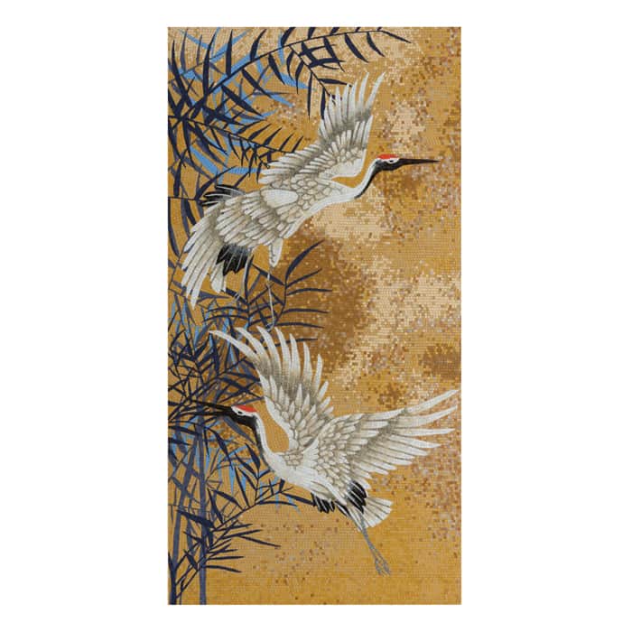 Mosaïque Cranes – 110×220 cm