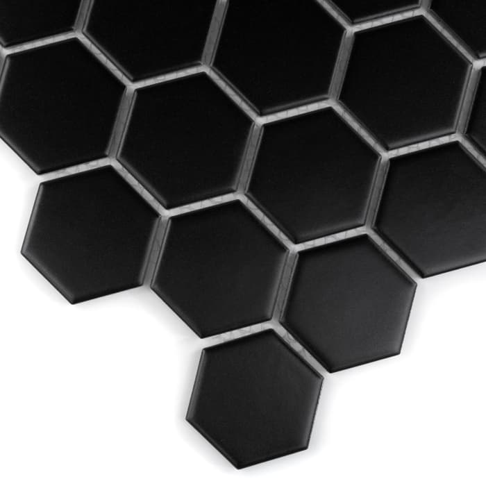 Mosaïque Hexagon Black 51 matt